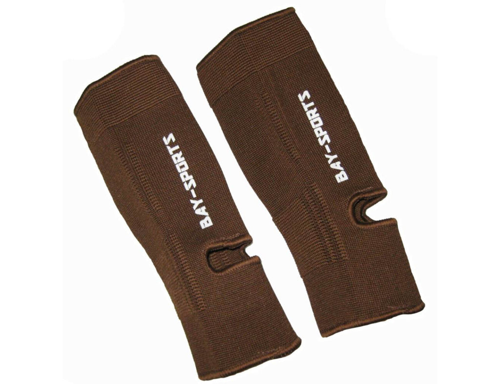 Спортни бинтове за крака, глезен, еластични, кафяви, размер S