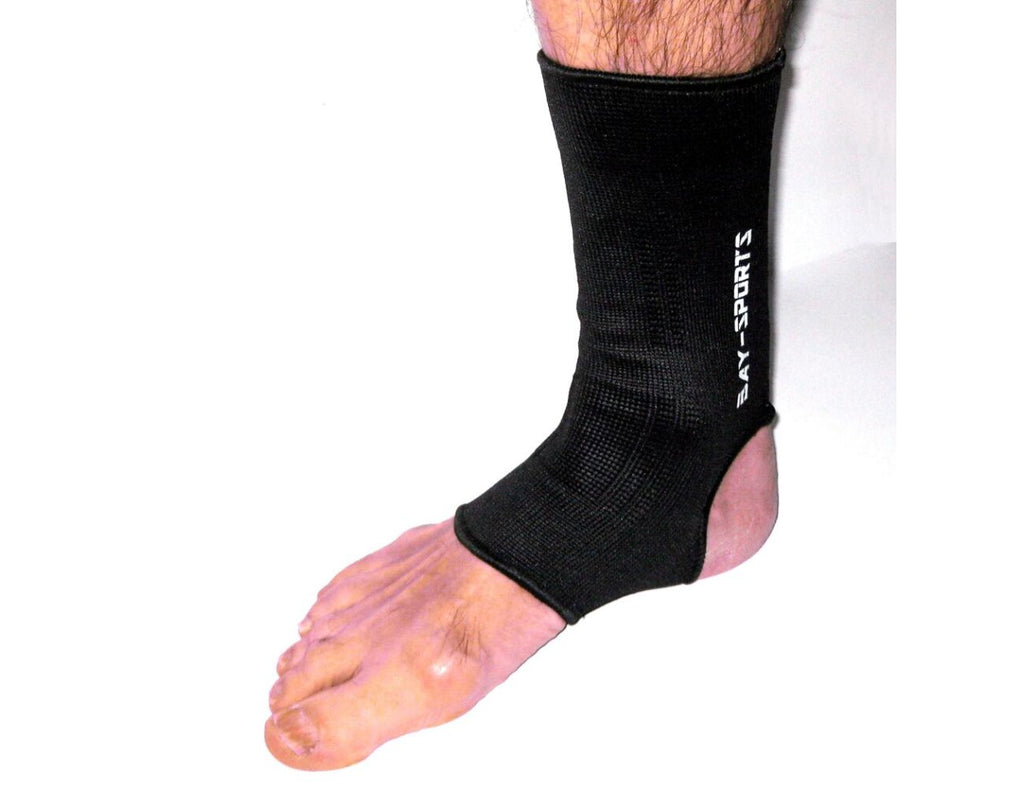 Спортни бинтове за крака, глезен, еластични, кафяви, размер S