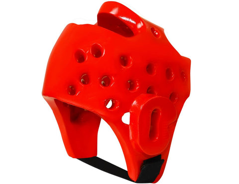 Каска за глава, за таекуондо, червена, размер L