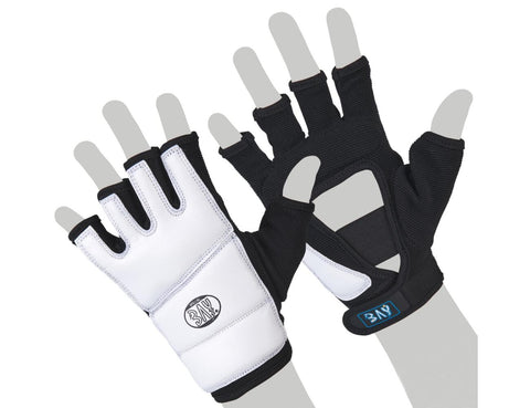 Ръкавици за Винг Чун, Крав Мага, MMA,  PU кожа, бели, размер XL