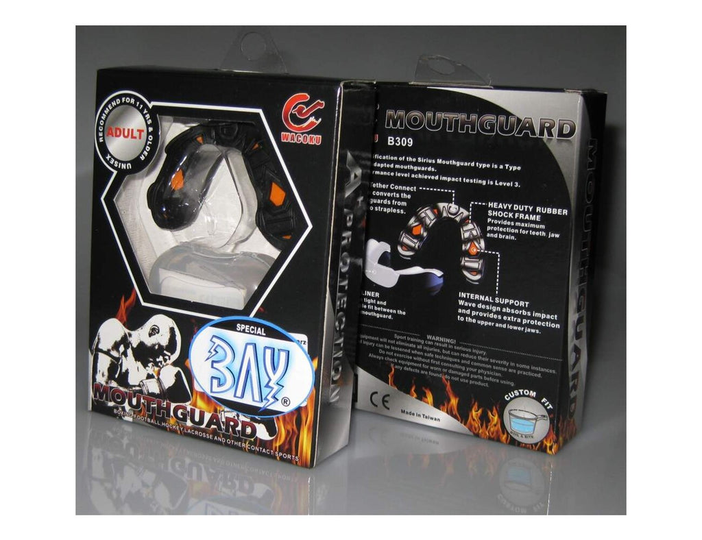 Протектор за уста, черен, бял